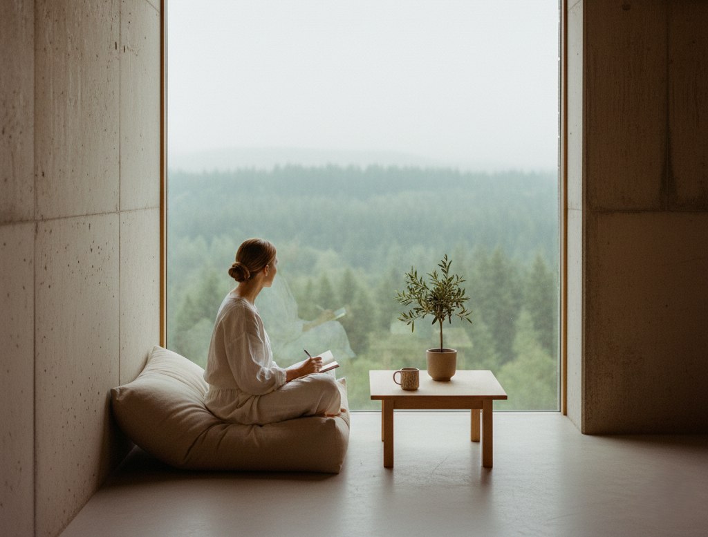 A quiet moment at home